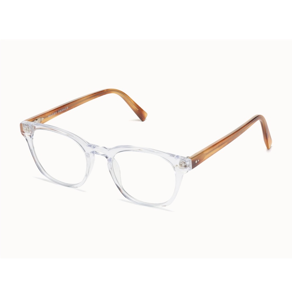 Warby Parker Felix Transparent Medium Frame Glasses View 4